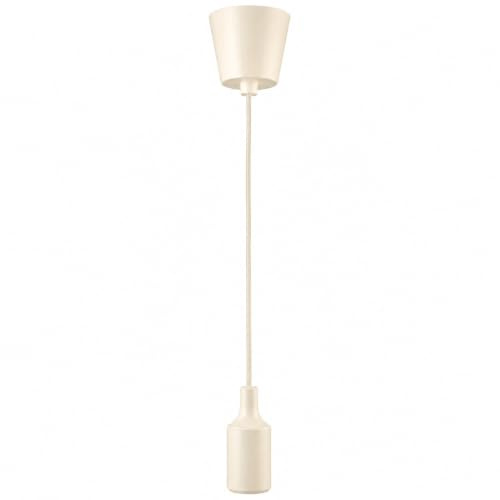 Jandei - Hängeleuchte Pendelleuchte Lampe, Höhenverstellbar Maximal 90cm. Silikonsockel mit E27 Lampefassung. Wohnzimmerdekoration, Zimmer, Schlafzimmer, Geschäftsräume. Farbe Weiß