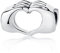 Valentinstags-Geschenkidee – Charmperle aus 925er-Sterlingsilber, passend für Pandora und alle gängigen europäischen Charm-Armbänder Fingergeste des Herzens