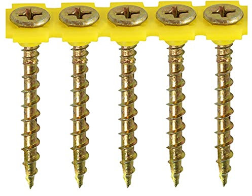 TIMco Solo Yellow Phillips PH2 Collated Flooring Screw 4.2 x 40mm 1000 Box