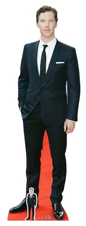 STAR CUTOUTS Benedict Cumberbatch Smart White Einstecktuch, Karton, Mehrfarbig, 3 x 62 x 184 cm, Pappe