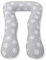 Amilian Stillkissen mit Füllung fürs Baby 330cm Bezug 100% Baumwolle mit Reißverschluss Babykissen Typ A (Pusteblume Grau)