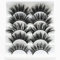 Lot de 5 paires de faux cils en vison 3D, pack de faux cils naturels doux faux pour l'extension de cils de maquillage