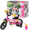 BABY born Fahrrad - Pinkes Puppenfahrrad für 43 cm Puppen mit gelben Schutzblechen, beweglichen Rädern mit Stollenprofil, Gurtsystem, Hupe, Blinklicht und Trinkflasche, 830024, Zapf Creation