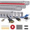 Cable Trunking Raceway Kit, Open Slot Wire Trunking for TV Cables, Cable Concealer Cable Tray 62.8 inch (4 x 15.7) Under Desk Organizer Cable Management Trunking (4Pack)