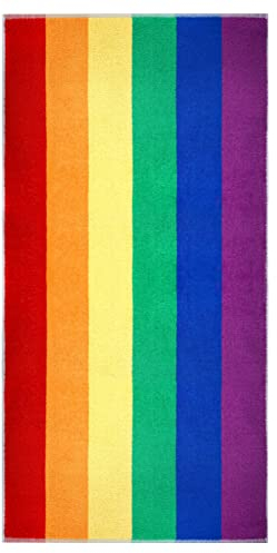 Lashuma Liegetuch Strand, Badetuch 90x180 cm, Frottee Handtuch bunt groß