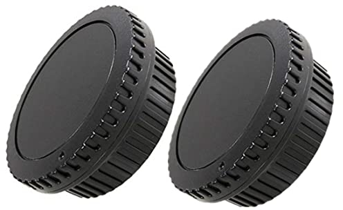2 Stück hintere Lens Cap+2 Stück Gehäusedeckel für Canon EF/EF-S T7/T6/T5/T7i/T6i (750D)/T5i(700D)/T4i/T3i/SL3i/SL2 (200D)/SL1/760D,60D,60D,60D,2 70D,7 7D,80D,90D,40D,50D (2 Set)
