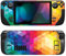 PlayVital Full Set Schutz Skin Decal für Steam Deck LCD, Custom Stickers Vinyl Decal Folie Faceplates Klebefolie für Steam Deck OLED Handheld Gaming PC-Buntes Dreieck