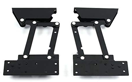 2er Pack Lift Couchtisch DIY Hardware Möbel mechanisches Scharnier 300mm schwarz Möbelscharnier Feder Klapplift Federscharnier Couchtisch Mechanismus Gewicht 35 kg