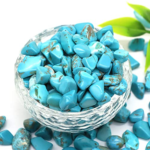 Naturstein-Türkis-Kies, geeignet for die Dekoration von Aquarien zu Hause (Color : Turquoise, Size : 50g)