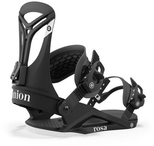 Union Rosa Damen Snowboard-Bindung, M, Schwarz