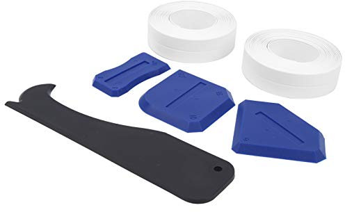 Caulking Finisher Tools 6Pcs Caulking Finisher Tools Plastic Glass Glue Scraper for Sink, Bathroom and Shower Tiles, Scraper, Tools