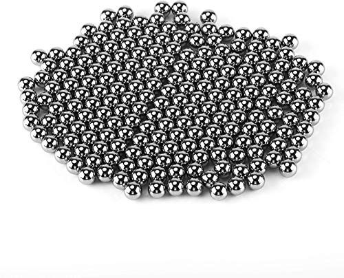 200 Stück Stahlkugeln, Kugellager Kugeln Präzisions-Industriekugeln, 6,35 mm 1/4 Zoll Durchmesser, Metallkugeln G10, Steinschleuder Kugeln