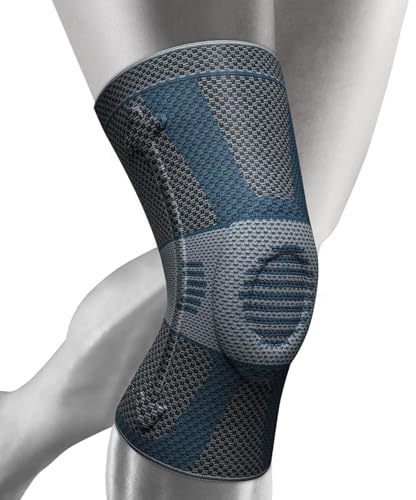 NEENCA Rodillera, rodillera comprimida para hombres y mujeres con almohadillas de gel de rótula y estabilizadores laterales, rodilleras médicas para correr