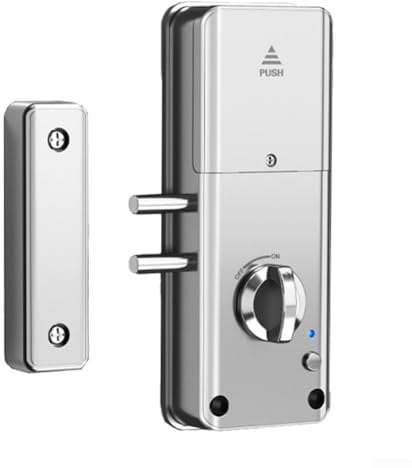 Serratura intelligente per porta, elettronica, senza chiave, con telecomando, per casa, hotel (argento)