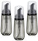 QUARKZMAN 3Pcs Bouteille Moussante, Contenants de Voyage Vides pour Mousse, Mini Distributeurs de Savon Mousse, Distributeur de Shampoing pour Cils 60ml, 2oz, Noir Transparent