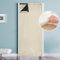 Thermal Insulated Door Curtain Winter Eyelet Doorway Cover Panel Windproof Warm Cold Protection Oxford Cloth Thicken Cotton Fiber Drapes for Living Room Garage Bedroom, Beige 82x204cm（W32*L80 in）
