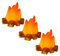 UPKOCH 3St Mini-Brennholzhaufen flackern Flamme Kleine Feuerschale für Modellbau Modellfeuer für Bastelprojekte Lagerfeuer vortäuschen Mikro Lagerfeuer Harz Orange