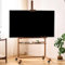 YZWZZXC Meuble TV sur roulettes, Pied TV pour La Maison, Couche de Rangement en Rotin, Peut Être Déplacé à Volonté, Convient Aux Téléviseurs Jusqu'à 85 Pouces(152cm/60in)