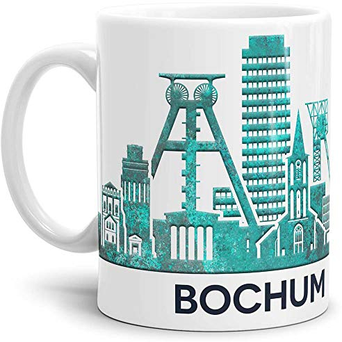 Tassendruck Bochum-Tasse Skyline - Kaffeetasse/Mug/Cup - Qualität Made in Germany