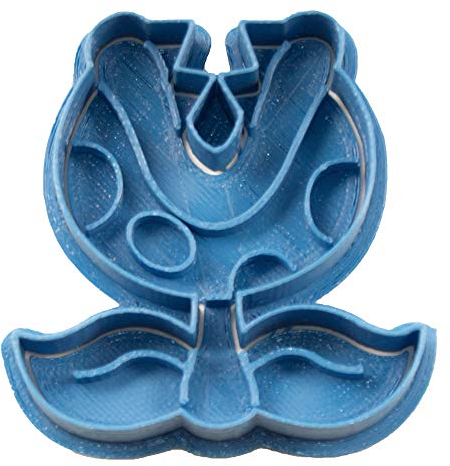 Cuticuter - Emporte-pièce bleu en forme de plante de Mario Bros 8 x 7 x 1,5 cm.