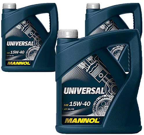 MANNOL 3 x 5 Liter, Universal 15W-40 API SG/CD