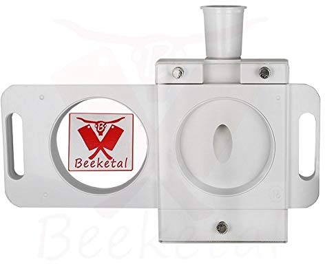 Beeketal 'BT-Patty' Hamburger Patty Presse Aufsatz für Beeketal Profi Wurstfüller, Hacksteack Aufsatz für Ø 100 mm Pattys (ca. 150 g), passend zu allen Beeketal Wurstfüllmaschinen