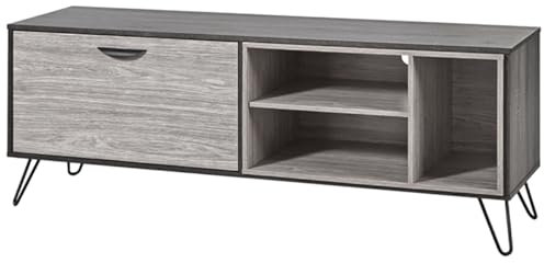 AltoBuy ASCA - Meuble TV 1 Porte 3 Niches 180cm