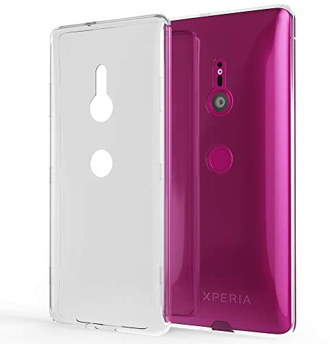 NALIA Transparente Silikonhülle für Sony Xperia XZ3 - Anti-Gelb & rutschfest - Glaze (Handyhülle Kristallklar, Schlank & Stoßfest) - Marke aus Berlin