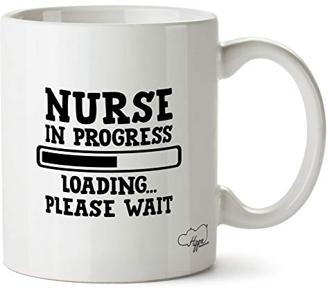 Hippowarehouse Nurse in Progress Loading? Please Wait Printed Mug Cup Ceramic 10oz