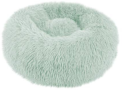 BoyYang Haustierbett Hundebett Katzenbett Rundes Plüsch Hundesofa Katzensofa Kissen in Doughnut-Form Hundekissen Hundekorb Hundehaus Warme Weiche Bequeme Hundehütte Hundekörbchen(XXL,Grün