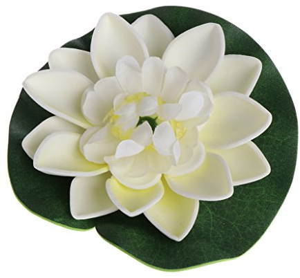Yinuneronsty Kunstblumen, schwimmend, Lotusblumen, Seerose, Garten, Teich, Dekoration