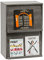 Iris Ohyama, Meuble, Bibliothèque, Étagère de Rangement, 2 Portes rabattables, Design, Solide, Moderne, Multi-Usage, Bureau, Chambre, Salon - Flap Rack CHR-2 - Chêne Gris