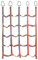 JAWSEU Kinder Kletternetz - Outdoor Schaukel Kletterwand, Kinder Kletternetz Outdoor Ribbon Net, Polyester, Sky Blue, 180 cm x 110 cm x 30 cm, 300 kg Tragfähigkeit, Klettern, Garten