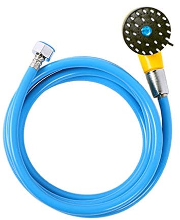 POPETPOP Pet Bathing Shower Sprayer Massager Scrubber Tool Dog Pet Handheld Grooming Head Brush Nozzle for Bath Tub Outdoor Garden 250x6cm