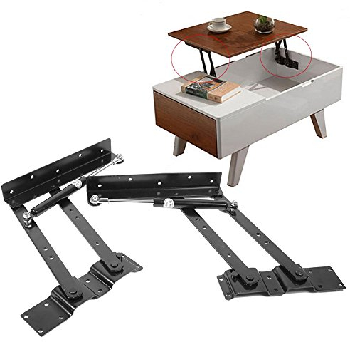 Bisagras Elevables para Mesa, 50KG Bisagra Mesa Elevable Muelles para Mesa Elevable Piezas Bisagra Hidraulica Para Accesorios De Muebles De Mesa De Centro