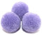 Duories Pompons zum Basteln,10 Stück 40mm Bunte Bommeln Bälle,Pom Poms für Kunsthandwerk,Pompons Bälle für Ostern,Weihnachten,Bunte Pompons für DIY Basteln Tischdekoration Geburtstagsdeko,Helles Lila