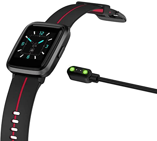 Compatible with AIKELA Smart Watch Charger, onetuo Magnetic USB Charging Cable Replacement Charger Cable Compatible with AIKELA Fitness Trackers Smart Watch (Black)