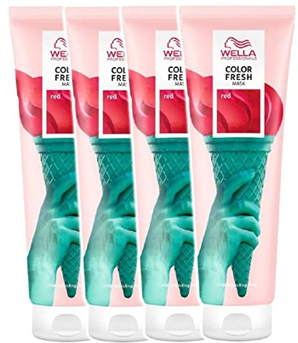 4er Wella Professionals Color Fresh Mask Red 150 ml