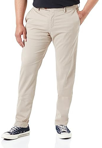 bugatti Herren 4220-16224 Slackhosen, Beige-50, 42W / 34L EU