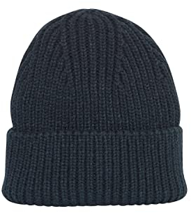 ICHI IAHELMA HA Damen Wintermütze Beanie Mütze Rippstrickmütze, Größe:ONE, Farbe:Total Eclipse (194010)