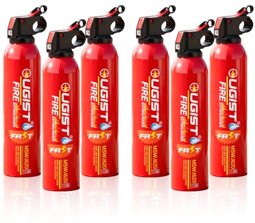 Ougist Estintori per la casa, estintori portatili per auto, estintori ABCK categoria a base d'acqua con certificazione UL (620 ml)