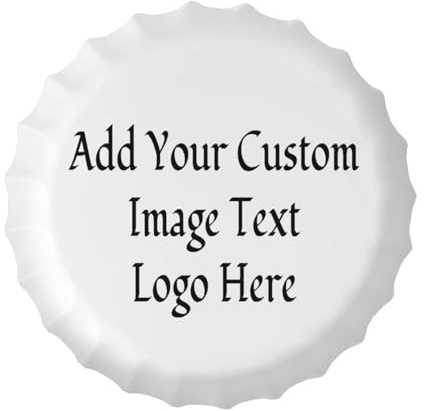 AOOEDM Custom Bottle Cap Metal Signs with Your Design Personalized Chic Tin Sign for Home Bars Garage Coffee Shop Shops Decorative Bottle Caps Cafe Beer Bar Decoration Wall Poster Plaque
