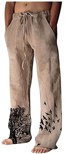 KONG JIMFAN Jogginghose Mit Knopfleiste Herren Schwarze Jogginghose Trainingshose Herren, Langgröße Legging Winter Hosen Herrren Herren Jumpsuit Jogger Kurze Männer Hosen Weite Jogginghose Legwood