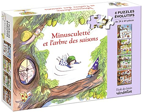 Minusculette et l'arbre des Saisons - 4 Puzzles évolutifs