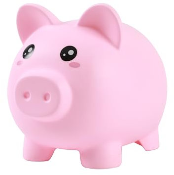 I-TOTAL® - Lustige dekorative Spardose/Münzfach aus robustem Kunststoff (Pig)