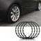 NURCIX Autofelgen Ring,Für Opel Opc Antara Zafira Astra Vectra Insignia,Protektoren Fahrzeugradfelgen Schutzstreifen,A-18inch-Black