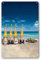 Blechschild Metall Plakatplatte 20,3 x 30,5 cm Corona Beer Sandbar Dekor Schild