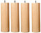 BELLECOUR Lot de 4 Pieds de Lit en Bois Cylindre Certifié PEFC et Made in France Literie | Couleur Bois Naturel | Hauteur 30 cm | Tige Filetée Standard 8 mm | Compatible avec la majorité des sommiers