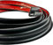 Ssamall RV-Regenrinne, 2,5 cm selbstklebende Rückseite, J-Form, PVC-Material, schwarz, 14 m