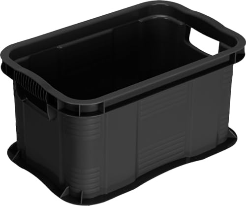 Rotho Aufbewahrungsbox Agilo A5 6 L schwarz 29 x 19 x 15,5 cm (L x B x H) Boxen, KÃƒ¶rbchen & Kisten